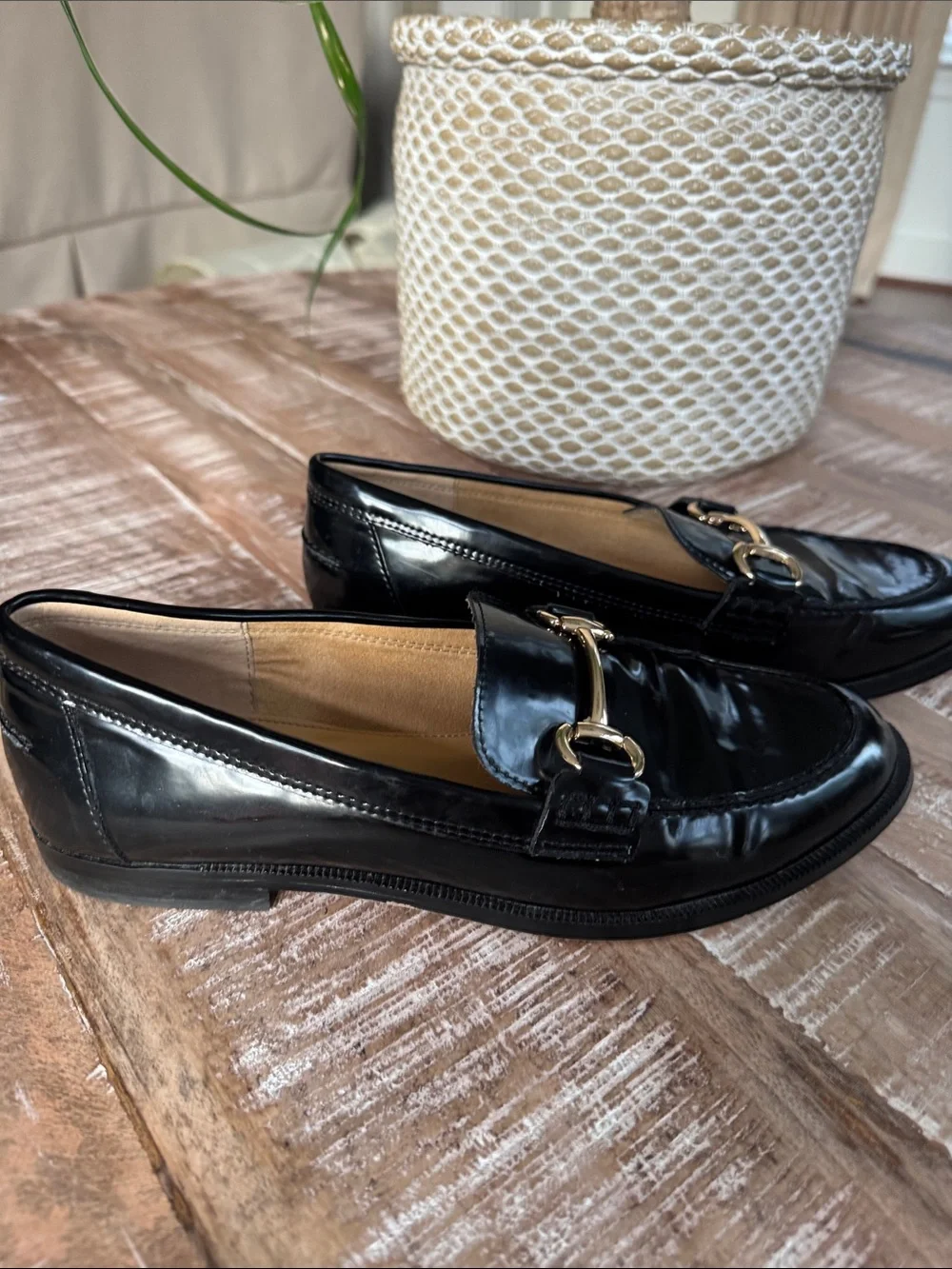J Crew Black Classic loafers Size 7.5